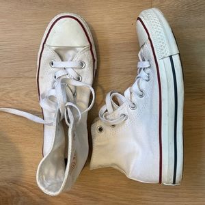 White Hi Top Converse